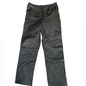 Chandler Hill Womens Size 14 Black Leather Fully Lined Pants